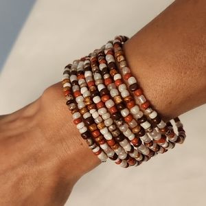 Handmade memory wire bracelet